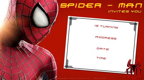 Free Printable Blank Spiderman Birthday Invitation | Download Hundreds FREE PRINTABLE Birthday ...