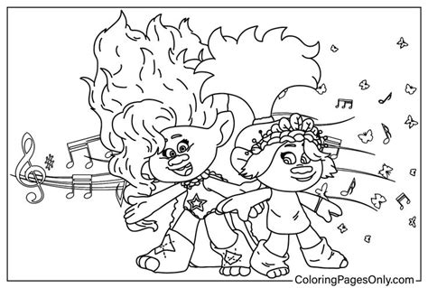 Trolls Band Together Coloring Page Free Coloring Pages | Coloring pages ...