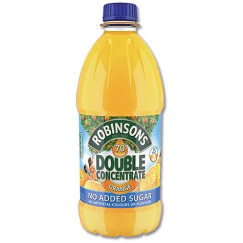 Robinsons Double Concentrate Orange Squash - 2 x 1.75 Litre Bottles