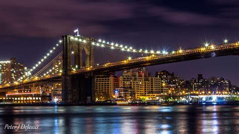 Brooklyn Bridge at Night by peterjdejesus on DeviantArt