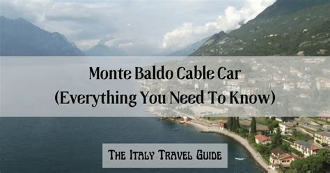 Monte Baldo Cable Car (Everything You Need To Know)