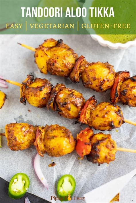 Easy Tandoori Aloo Tikka - Piping Pot Curry