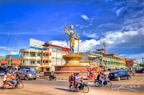 Traffic Round About at Battambang Cambodia | HDR Photography by Captain Kimo