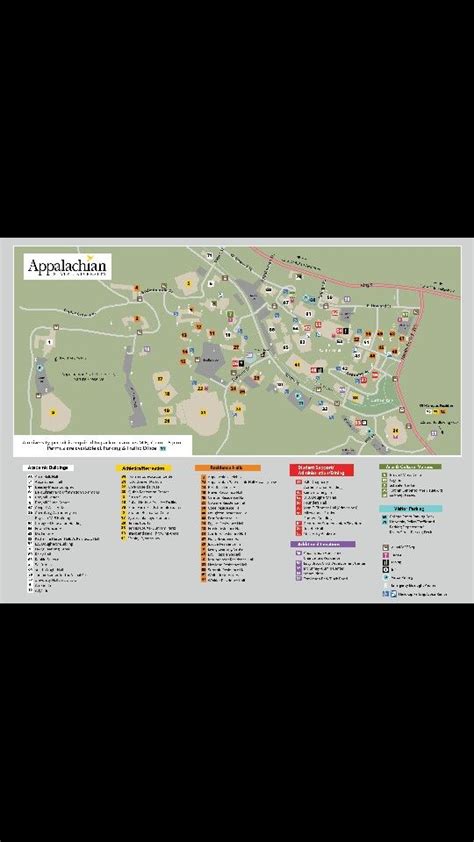 App campus map | Campus map, Appalachian state university, University campus