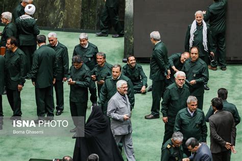 Photos: Iran lawmakers wear uniform to support IRGC