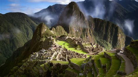 Peru, ancient city, Machu Picchu, South America, clouds, mountains Wallpaper | 1920x1080 Full HD ...