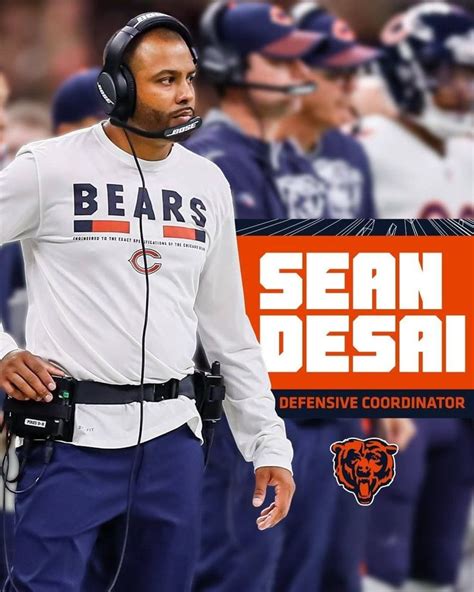 Chicago Bears: We have officially named Sean Desai as our defensive ...