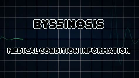 Byssinosis (Medical Condition) - YouTube