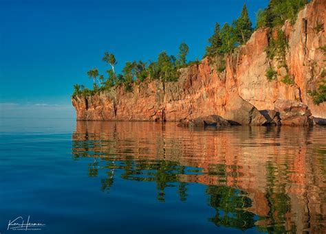 Cliffs and blue sky, North Shore Lake Superior | Lake superior, Natural landmarks, Lake