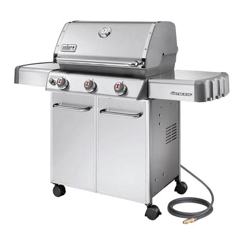 Weber Genesis S-310 3-Burner Natural Gas Grill in Stainless Steel ...