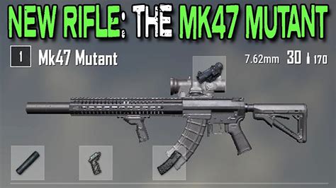 PUBG NEW RIFLE: MK47 MUTANT (all attachments) - YouTube