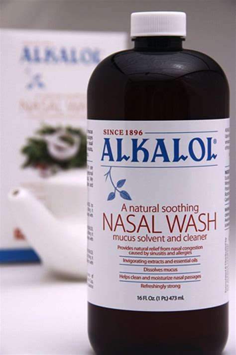 Amazon.com: Alkalol - A Natural Soothing Nasal Wash, Mucus Solvent and Cleaner Kit - with Cup ...