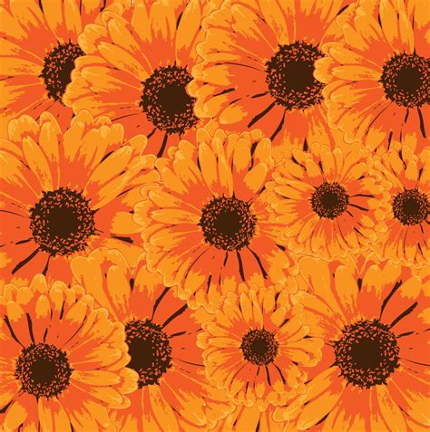 Orange Flowers Background Free Stock Photo - Public Domain Pictures