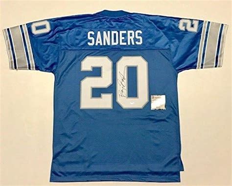 Signed Barry Sanders Jersey - SCHWARTZ SPORTS COA - Autographed NFL ...