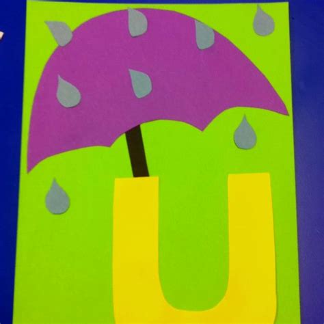 U is for umbrella! | Preschool letter crafts, Letter u crafts, Letter a crafts