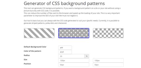 24+ Awesome CSS Pattern Background Generators - DEV Community