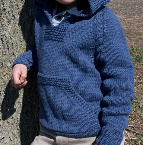 Atherton a Top Down No Sew Hoodie With Cable Trim Knitting Pattern Download Kids Sizes 2 to 16 ...