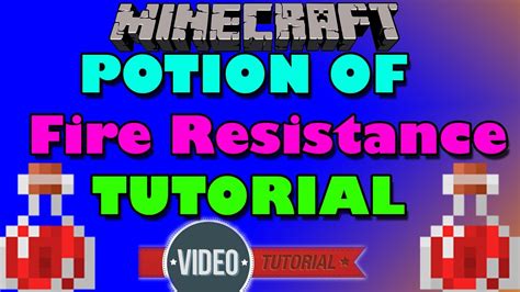 How to make a splash potion of fire resistance in MINECRAFT - YouTube