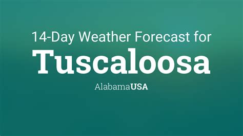 Tuscaloosa, Alabama, USA 14 day weather forecast