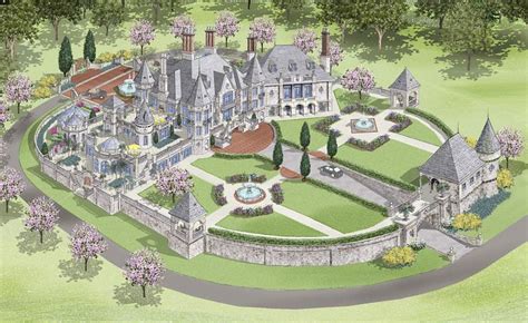 Lavish European Castle Design By D’Alessio Inspired Architectural Designs | Castle house plans ...