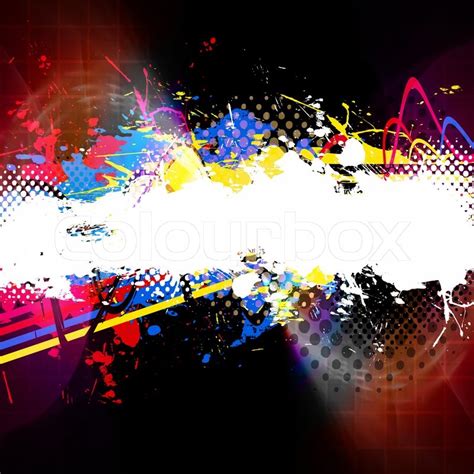 An abstract paint splatter background ... | Stock image | Colourbox