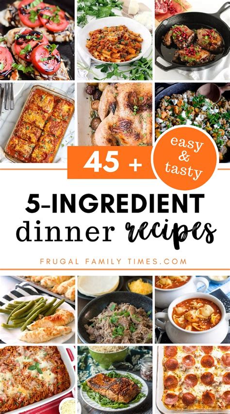 45+ Easy 5 Ingredient Recipes: Healthy Meals You Need To Try | This DIY ...