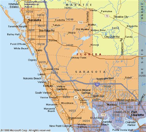 Sarasota Zip Code Map | My blog