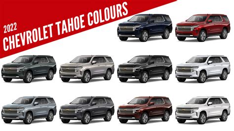 2022 Chevrolet Tahoe SUV - All Color Options - Images | AUTOBICS