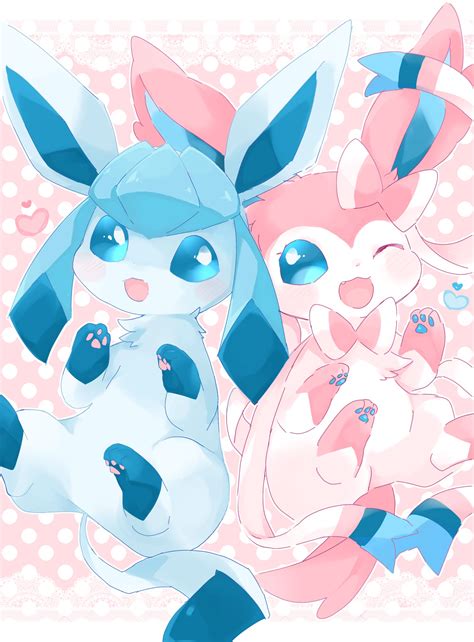 #Glaceon #Sylveon | Pokemon eevee evolutions, Cute pokemon wallpaper ...