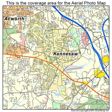 Aerial Photography Map of Kennesaw, GA Georgia