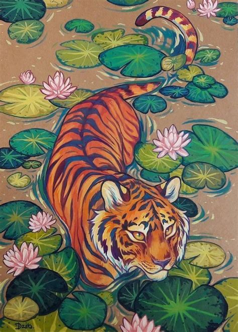 Roar with Creativity: Effortless Tiger Drawing Made Easy! | Art painting, Art inspiration ...