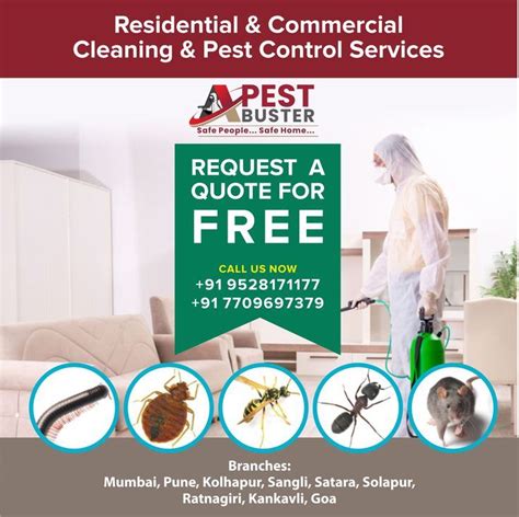 an advertisement for pest control services