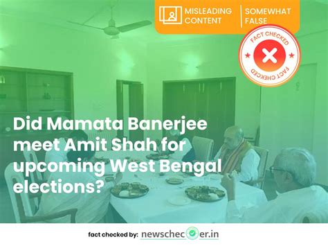 Old Image Of Mamata Banerjee With Amit Shah Goes Viral With Misleading ...