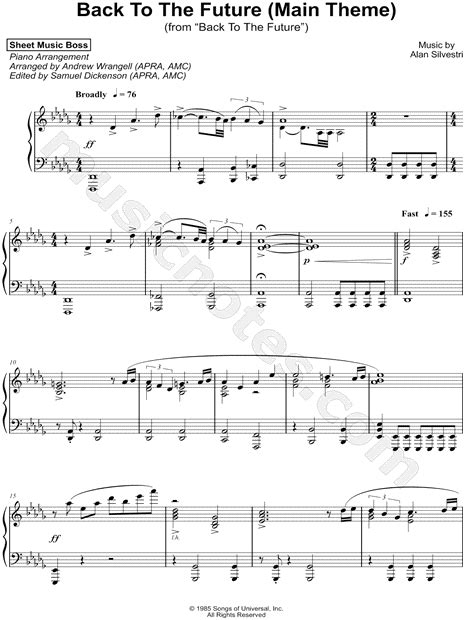 Back To The Future Theme Song On Piano - Theme Image