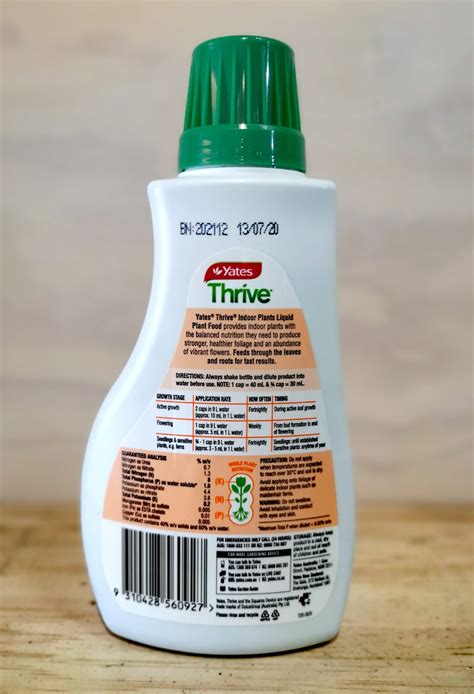 THRIVE INDOOR PLANT CONCENTRATE 500ML - Yates - PlantMail by Garden Central