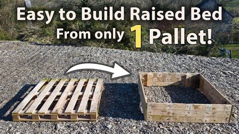 How to Build a Raised Bed from 1 Pallet! (FREE and Easy) - YouTube ...