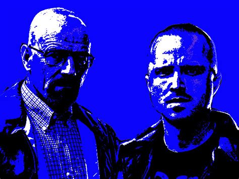 breaking bad blue | Aaron Paul as Jesse Pinkman, and Bryan C… | Flickr