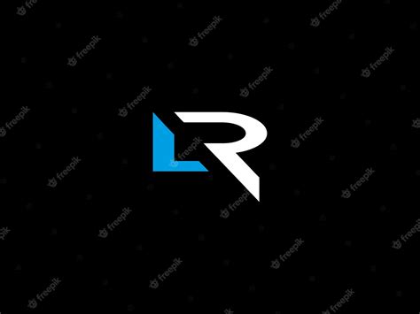 Premium Vector | Black and white logo with the title'lr