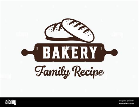 A simple illustration of a bakery logo idea in two different ways ...