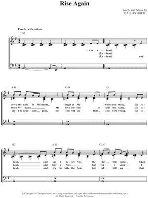 Dallas Holm Sheet Music to download and print