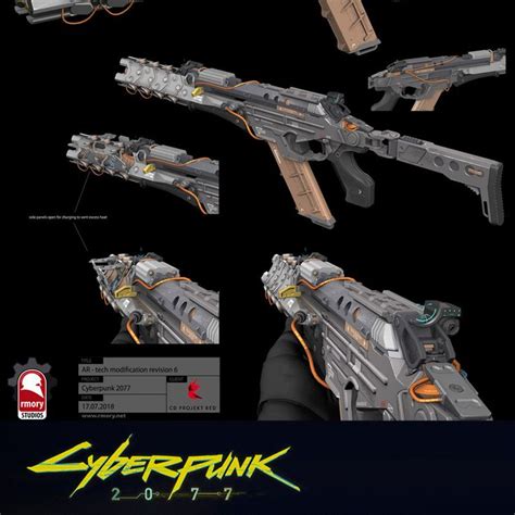 cyberpunk 2077 weapon concept art - Kenneth Alley