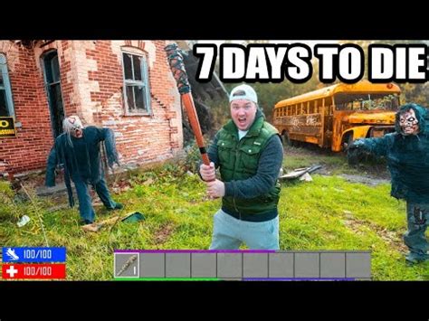 7 Days To Die In Real LIFE! Ultimate 7 Day Zombie Survival Challenge ...