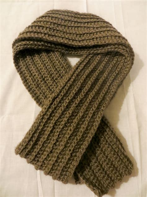 two-forty-six: Easy Crochet Ribbed Scarf