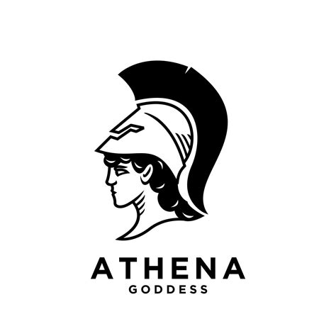 premium Athena the goddess black vector icon logo illustration design 2412550 Vector Art at Vecteezy