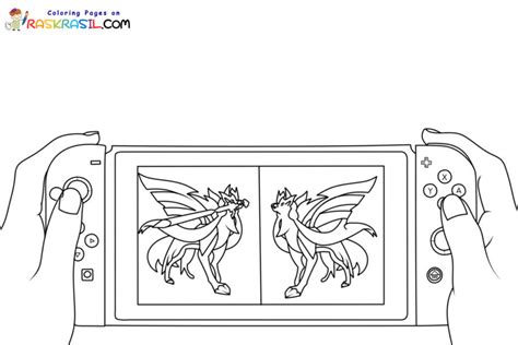 Nintendo Switch Coloring Pages