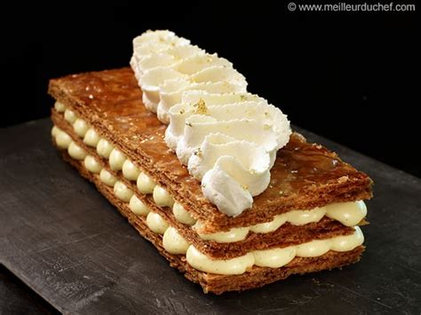 Vanilla Millefeuille - Illustrated recipe - MeilleurduChef.com