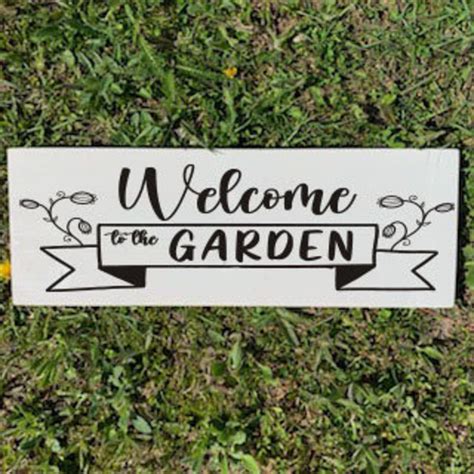 Personalized Garden Sign Wooden Garden Sign Garden Sign | Etsy