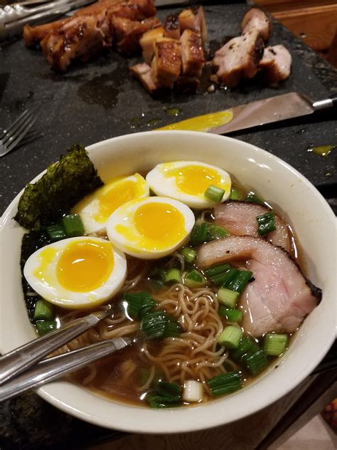 [Homemade] Tonkatsu Ramen for NYE 2018 : r/food