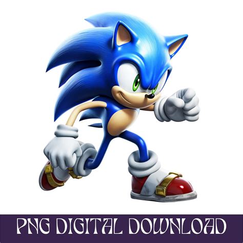 Sonic the Hedgehog PNG Sonic Movie Fan Art Instant - Etsy