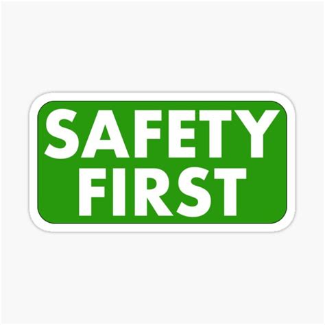 "Safety First" Sticker for Sale by fettedelavie | Redbubble